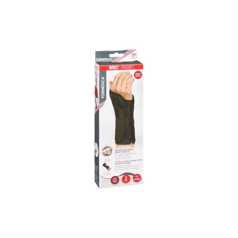 Formedica – Multifunctional Wrist Brace – 9’’ – Black –