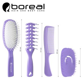 Detangling hairbrushes for women. Great in the shower, or for drying. For wet, dry, long, short, straight, curly hair. Brushes suitable to distribute evenly creams and hair conditioner. 100% made in Italy. Brushes for detangling hair. Melt knot.