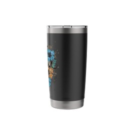 Occult Floral Skull Mall Goth Alt Clothing Aesthetic Stainless Steel Insulated Tumbler