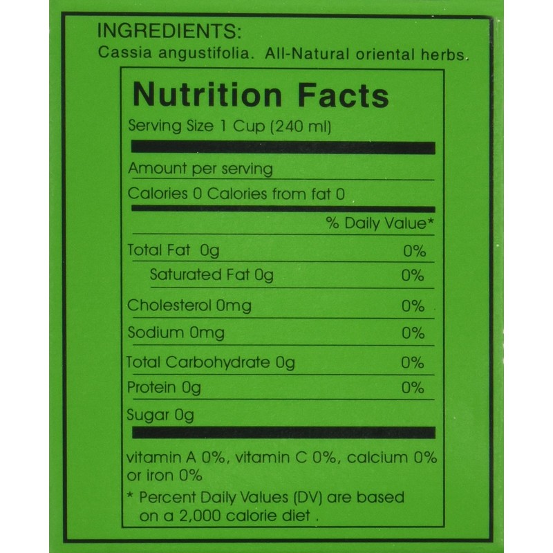 1 BOX CALIFORNIA DIETERS' DRINK EXTRA STRENGTH TEA 1.76 OZ