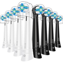 8pcs Replacement Heads Compatible with Oral B iO 3 4 5 6 7 8 9 10 Series Electric Toothbrush,Toothbrush Heads Compatible with Oral B iO Replacement Heads, Medium Bristles for Effective Cleaning