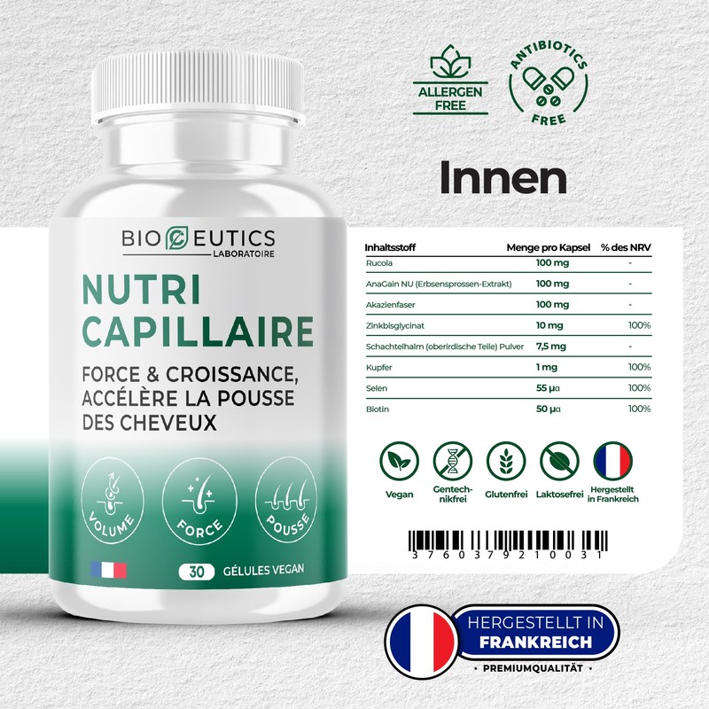 Bioceutics AnaGain Nu Hair Growth Accelerator Biotin Zinc Selenium Complex