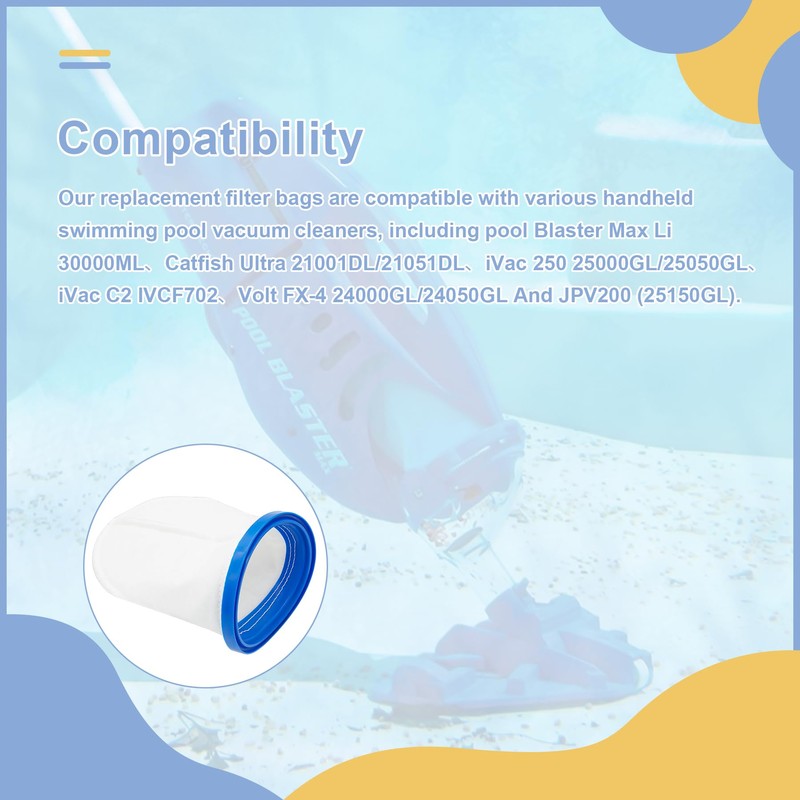 yrjns P30X022XF PBW022XF X-treme Multilayer Filter Bag for Handheld Pool