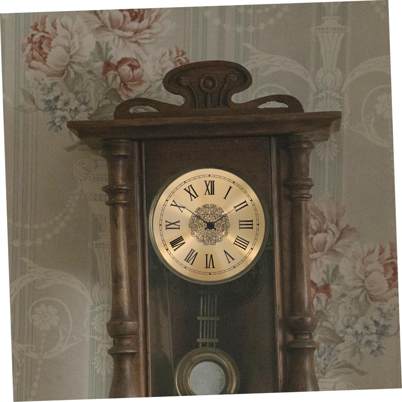 TEHAUX DIY Clock Dial Replacement Roman Numeral Aluminum Clock Panel