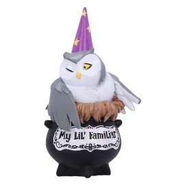 Nemesis Now My Lil Familiar Alden 11.5cm, Resin, Owl Witch Figurine, Gothic Décor, Cast in the Finest Resin, Expertly Hand-Painted