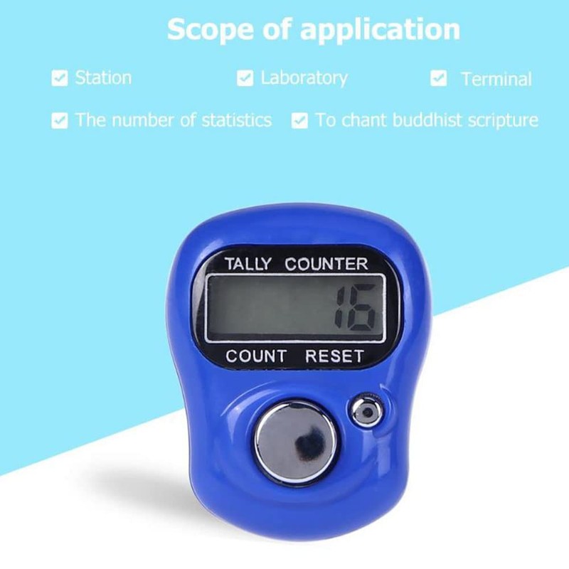 2X Digital LCD Electronic Golf Finger Hand Ring Knitting Row