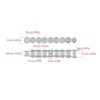 219H 112 Link Chain Steel Alloy High Hardness Go Kart
