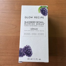 GLOW RECIPE Blackberry Retinol Blemish Serum NEW 1 oz Full Size SHIPS FREE
