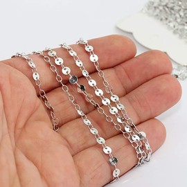 Silver Coin Chain Choker,Silver Plated Thin Minimalist Delicate Chain Choker Necklace for Women,Dainty Fashion Jewelry