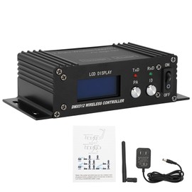 DMX 512 Controller 2.4GHz Wireless Transceiver & Repeater with LCD and 4-Step Dimming - for Stage Lighting Control