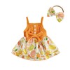 Youweixiong Newborn Baby Girl Summer Romper Dress Sleeveless Ruffle Ribbed