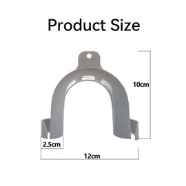 Plastic U-Shape Drain Outlet Hose Hook, Shape Washer Drain Hose Hook, for 20-26mm Plumbing, for Hoses Pipe Home Domestic Appliances, Washing Machine, Dishwasher (Gray)