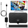 TV Antenna Indoor Digital Antenna,Portable TV Antenna for Local Channels,360°Reception,Support