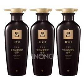 려 진생보 두피모발영양 샴푸 400ml x3 한방 노화 진정 Ryo Ginseng Multi-Functional Scalp and Hair Nourishing Shampoo 400ml x3 Herbal Anti-Aging Soothing