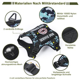 COMSLE Tactical Anti-Pull Dog Harness Small Medium Large Dog