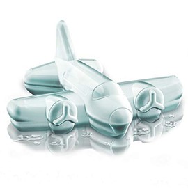 Tovolo Bandeja para cubitos de hielo de avión, silicona flexible, apta para lavavajillas