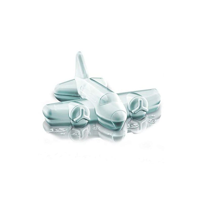 Tovolo Bandeja para cubitos de hielo de avión, silicona flexible,