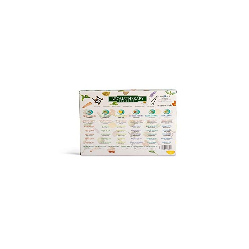 STAMFORD INC. 37322 Premium Aromatherapy Hex Range Incense Sticks -