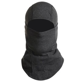 ZONADA Winter Skiing Face Protection Thermal Balaclava for Men and Women Helmet Liner Windproof Cold-Proof Fleece Riding Mask with Goggles Hole Black