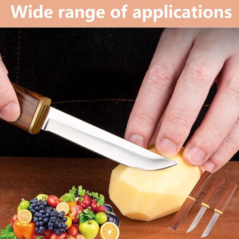 NXPpiULeh 4 PCS Paring Knives Set Professional Peeling Knife Stainless