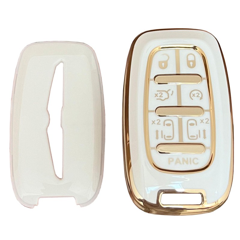 WENHENI for Chrysler Key Fob Cover with Keychain Fit for