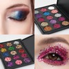 Nivofu 2 Pieces Glitter Eyeshadow Palette, 30 Colours Eyeshadow Palette,