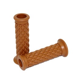 Bike Diamond Handle Grip Through Type, Light Brown