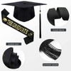 Atuoxing Graduation Hat Bachelor Graduation Sash with Bachelor Hat, Bachelor