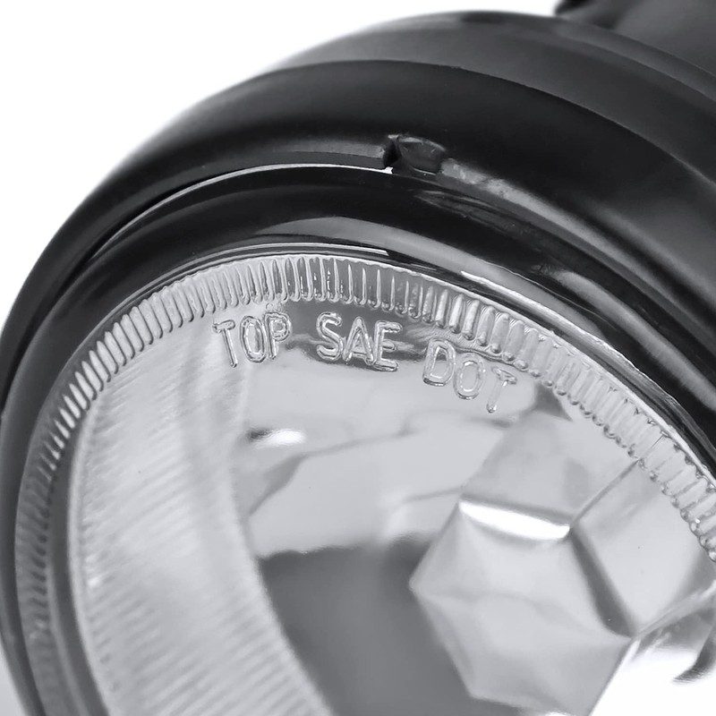 Spec-D Tuning Clear Bumper Driving Fog Lights + Bulbs +