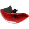 QyllqbQ Tail Light Assembly Right Passenger Outer Side Red Clear