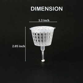 IRIGROVA 20pcs Clear Fertilizer Baskets, Bonsai Fertilizer Container Boxes with Lid for Potted Plants, Orchids, Staghorn Fern