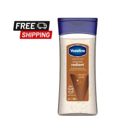 Vaseline Intensive Care Radiant Body Oil Gel with Cocoa Butter for Dry Skin, 6.8