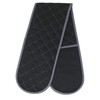 Clay Roberts Oven Gloves, Black, Double Oven Mitts, Heat Resistant