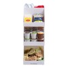 Mind Reader Acrylic 3-Tier Coffee / Tea Condiment Organizer, White