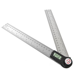 GemRed Digital Protractor Stainless Steel 600 mm Angle Gauge with LCD Display 360° Angle Measuring, Digital Protractor for Woodworking, Construction, DIY Tools