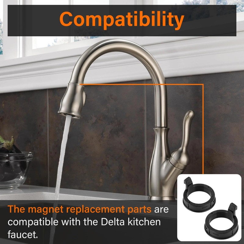 RP80977 Magnet Faucet Magnetic Ring Replacement Kit for Delta Kitchen