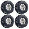 WONFAST 4PCS 1/10 RC Monster Truck Wheel and Tire Set,135MM