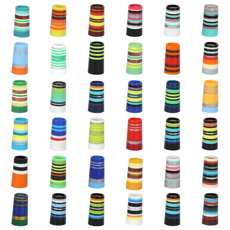 KAKASEA 10 Pcs Golf Ferrules,Golfing Club Ferrules Colorful Golfing Iron