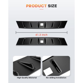 FINDAUTO ABS Rear Roof 6 Shark Fin Spoiler Wing Fits for 2008-2016 for Mitsubishi Lancer EVO X 10 Trunk Lip Spoiler