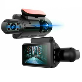 HD 1080P Dual Lens Car DVR Dash Cam 3" Front and Rear Video Recorder Camera with G-Sensor