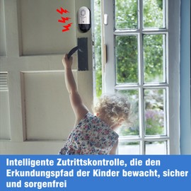 Daytech Fensteralarm Türalarm Alarmanlage Wohnmobil Tür Fenster Alarm Sensor Gartenhaus 120 dB Signalton Einbruchschutz Türalarmsensor für Home - 5er Set mit Batterien