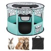 BNOSDM Rabbit Playpen with Zippered Top Portable Cat Play pens