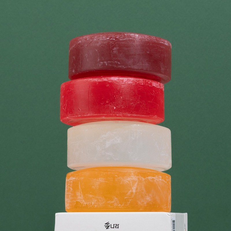 솔나라 솔잎비누 천연비누 저자극 세안 민감성 피부 식물성 비누 120g,