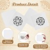 Dunzoom 50 Pcs Artist's Tiles Zen 4.5'' x 4.5'' Square