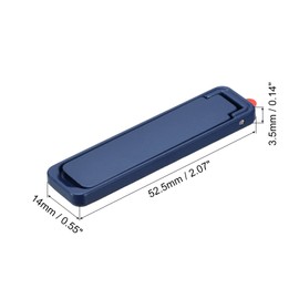uxcell Ultra-Thin Phone Stands, Horizontal & Vertical Desk Stand, Stick on Portable Phone Stand for Most Smartphones, Phone Cases, Tablets, Blue