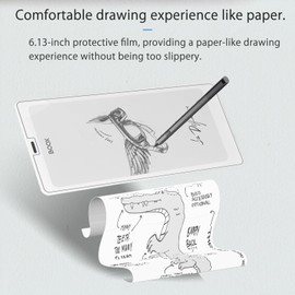 NOUKAJU [4 Pack] Screen Protector for Onyx Boox P6 e-Reader 6.13inch, Paper Film,Anti Glare,Anti-Fingerprint,High Light Transmittance,Anti-Glare,Paper Screen Protector for Boox P6 e-Reader