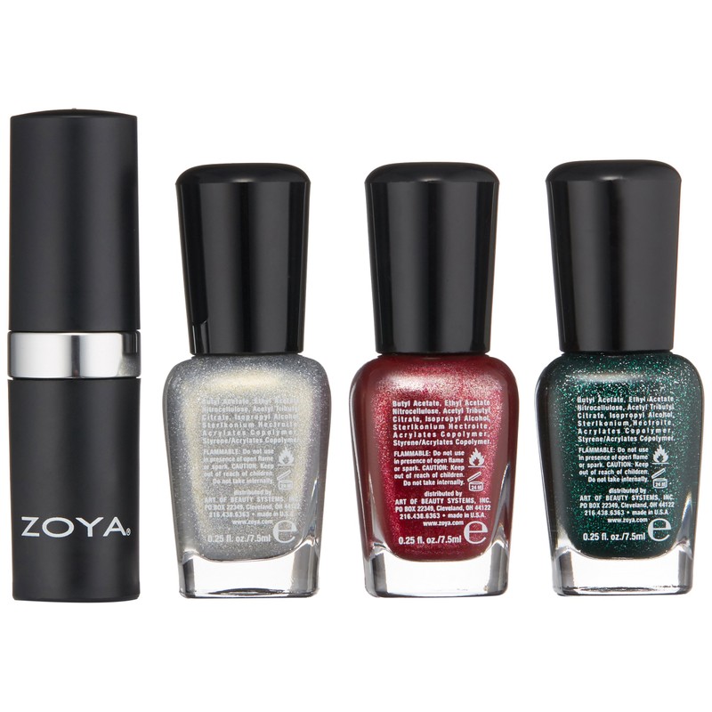ZOYA Nail Polish, Santa Baby Lips & Tis Quad, 1
