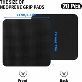 20 Stück Neopren Griffpolster für Krafttraining Gewichtheben rutschfeste Workout Pads als Alternative für Trainingshandschuhe Gym Zubehör für Damen Herren