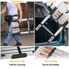 DEZEX Telescoping Ladders 8.5 FT Stainless Steel Ladder - One-Button