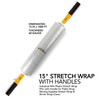 Modern Innovations 15 Inch Clear Stretch Wrap Roll with Handles